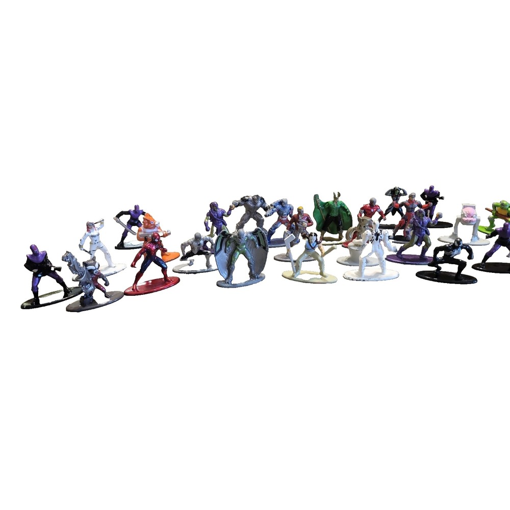 Jada Toys Marvel Nano Miniature Metal Figures Lot of 15+ Action Minis
